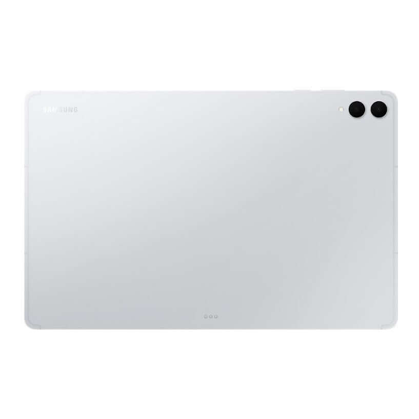 Samsung Galaxy Tab S11 Ultra tablet back panel in silver, dual camera lenses at top