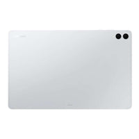Samsung Galaxy Tab S11 Ultra tablet back panel in silver, dual camera lenses at top