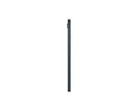 Galaxy Tab A9 tablet side profile, dark navy edge with buttons visible