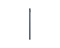 Galaxy Tab A9 tablet side profile, dark navy slim edge from the opposite side