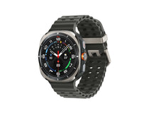 Samsung Galaxy Watch Ultra (2025) Titanium Gray watch angled view, dark gray strap