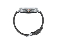 Galaxy Watch 8 Classic 46mm top view with black strap and bezel buttons