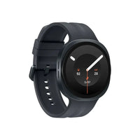 Samsung Galaxy Watch 9 smartwatch side view, dark gray case with black circular display