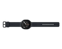 Samsung Galaxy Watch 9 smartwatch side profile with dark gray band and buttons