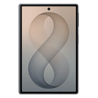 Foldable smartphone front view, lavender display with dark bezel