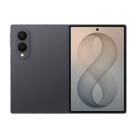 Samsung Galaxy Z Fold 8 5G foldable phone, graphite back and open front display with dual cameras