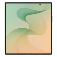 Foldable 5G smartphone with cream-toned front display