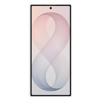 Foldable 5G smartphone, unfolded front display with white frame