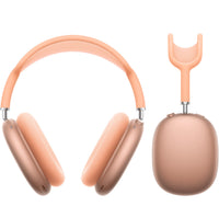Apple AirPods Max USB-C headphones in orange with padded mesh ear cups