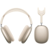 Apple AirPods Max USB-C headphones in starlight with padded mesh ear cups