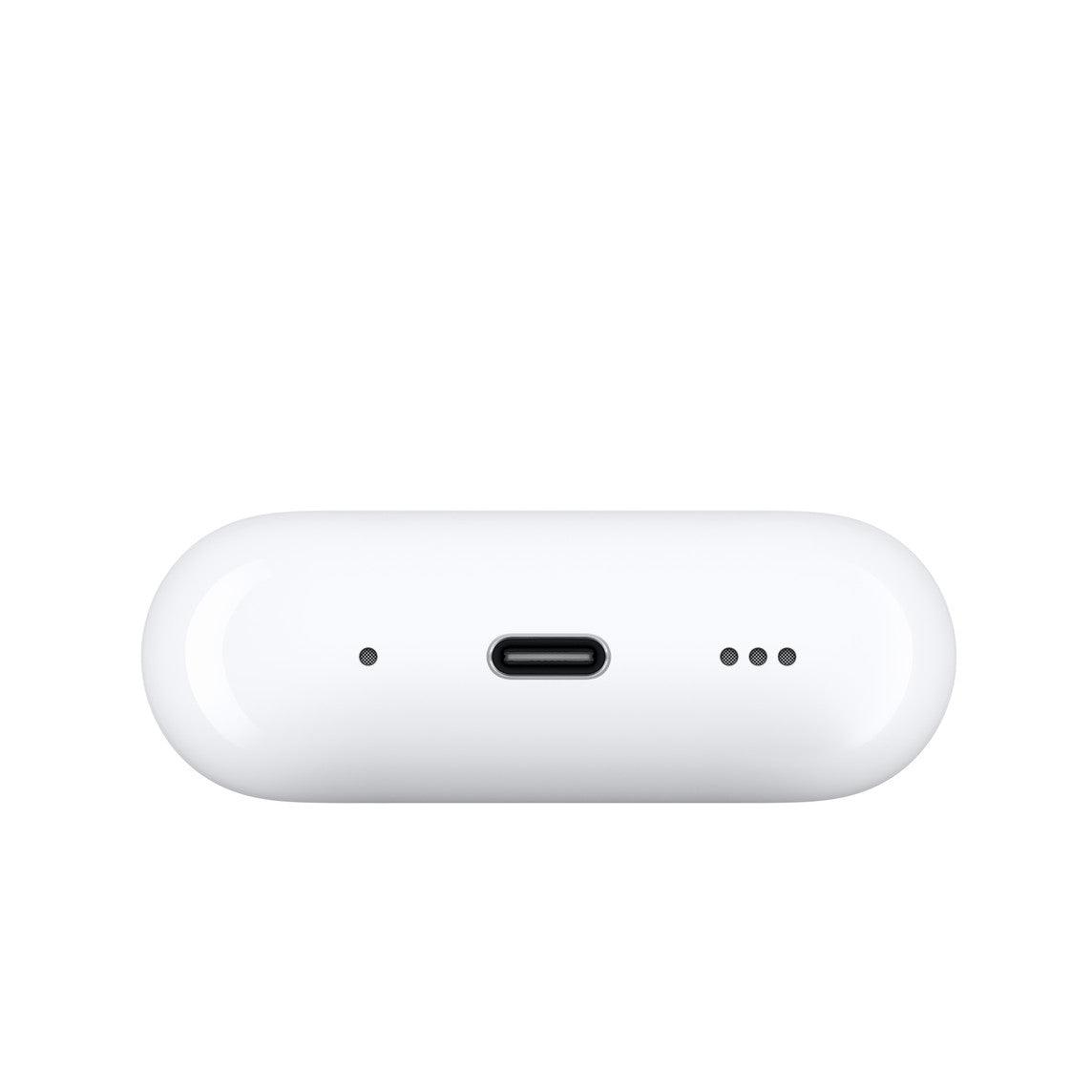 White MagSafe charging case with USB-C port and indicator lights