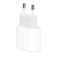 20W USB-C power adapter side view showing dual prongs