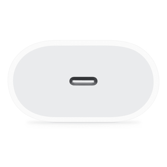20W USB-C power adapter underside with center ventilation slot