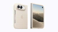 Apple iPhone Duo Case in sand, back and front panels with camera and side openings.