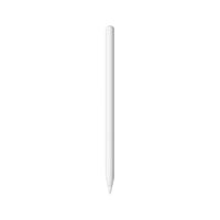 White stylus pen with pointed tip and smooth cylindrical body