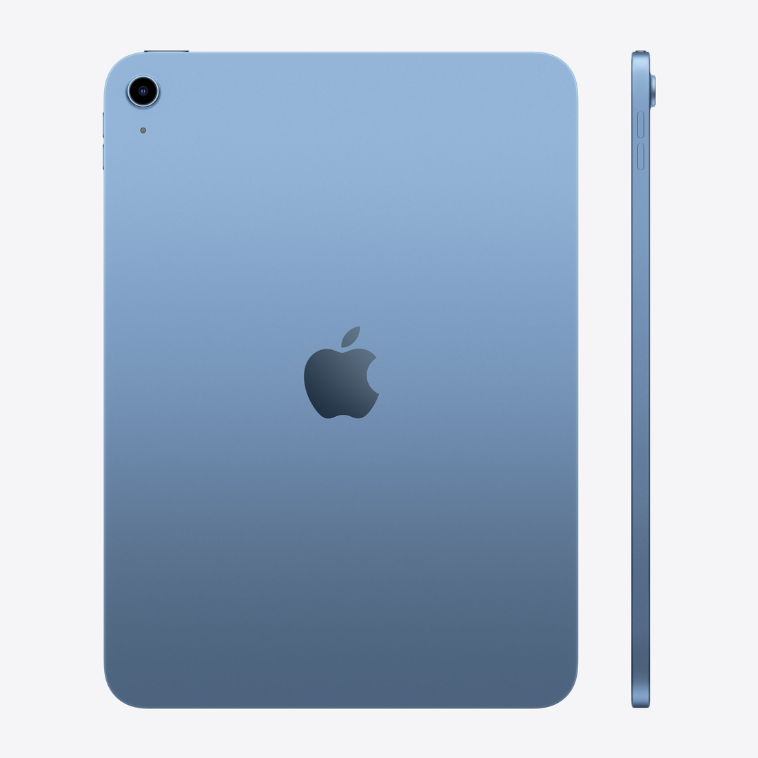 11-inch iPad A16 chip in Blue, back view with side profile