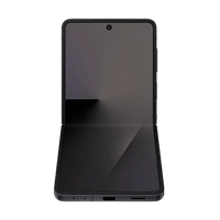 Jet Black foldable smartphone, front screen and closed hinge area visible