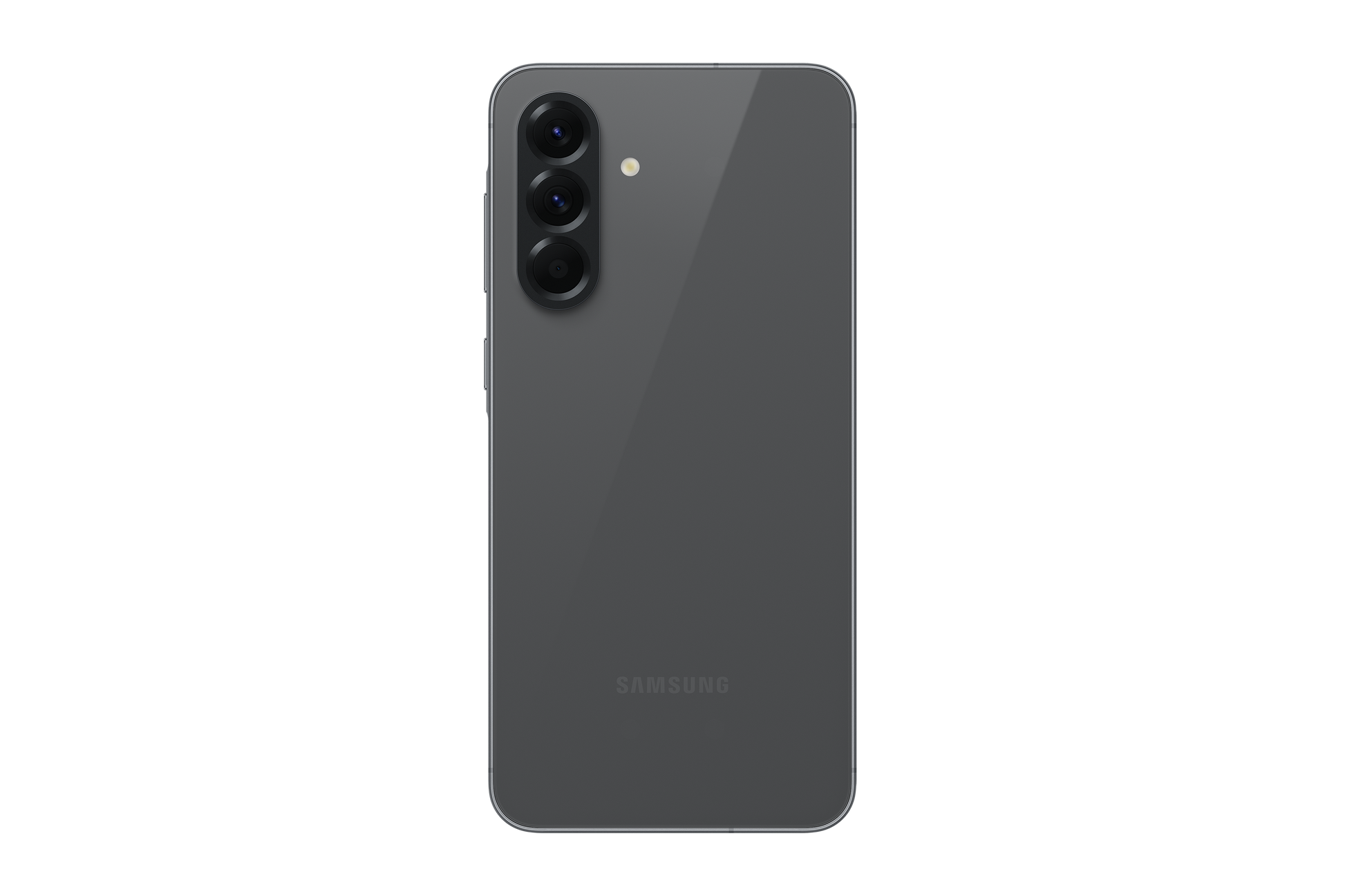 Samsung Galaxy A56 dual SIM smartphone in Graphite, back view with triple camera