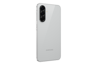 Samsung Galaxy A56 dual SIM smartphone in Lightgrey, angled back view with triple camera module