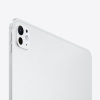 Silver iPad Pro (M4) close-up of rear camera module