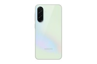 Galaxy A36 phone back, light white finish, triple rear camera module