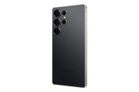 Black Samsung Galaxy S25 Ultra rear view, quad camera lenses on the back