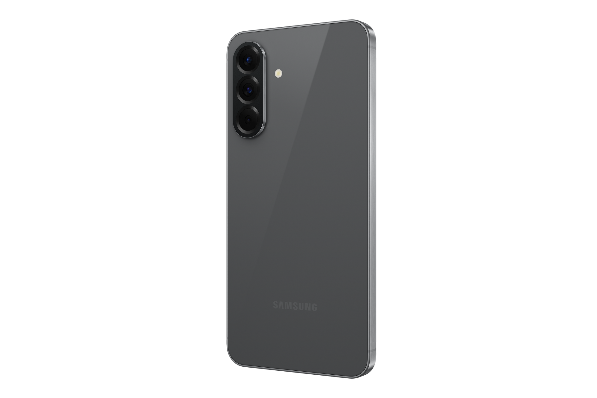 Samsung Galaxy A56 dual SIM smartphone in Graphite, back view with dual camera housing