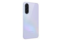 Galaxy A36 phone back, lavender finish, triple rear camera module