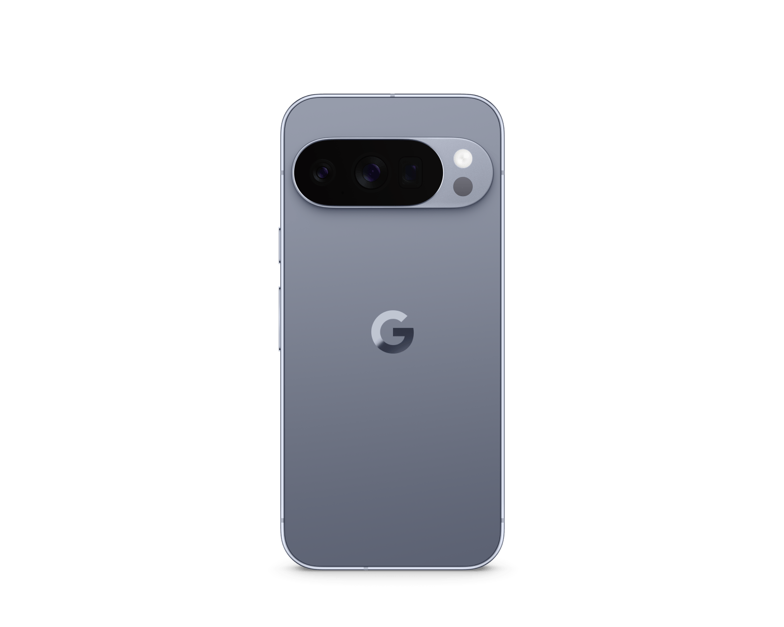 Google Pixel 10 Pro smartphone with gray back and dual-camera bar at top