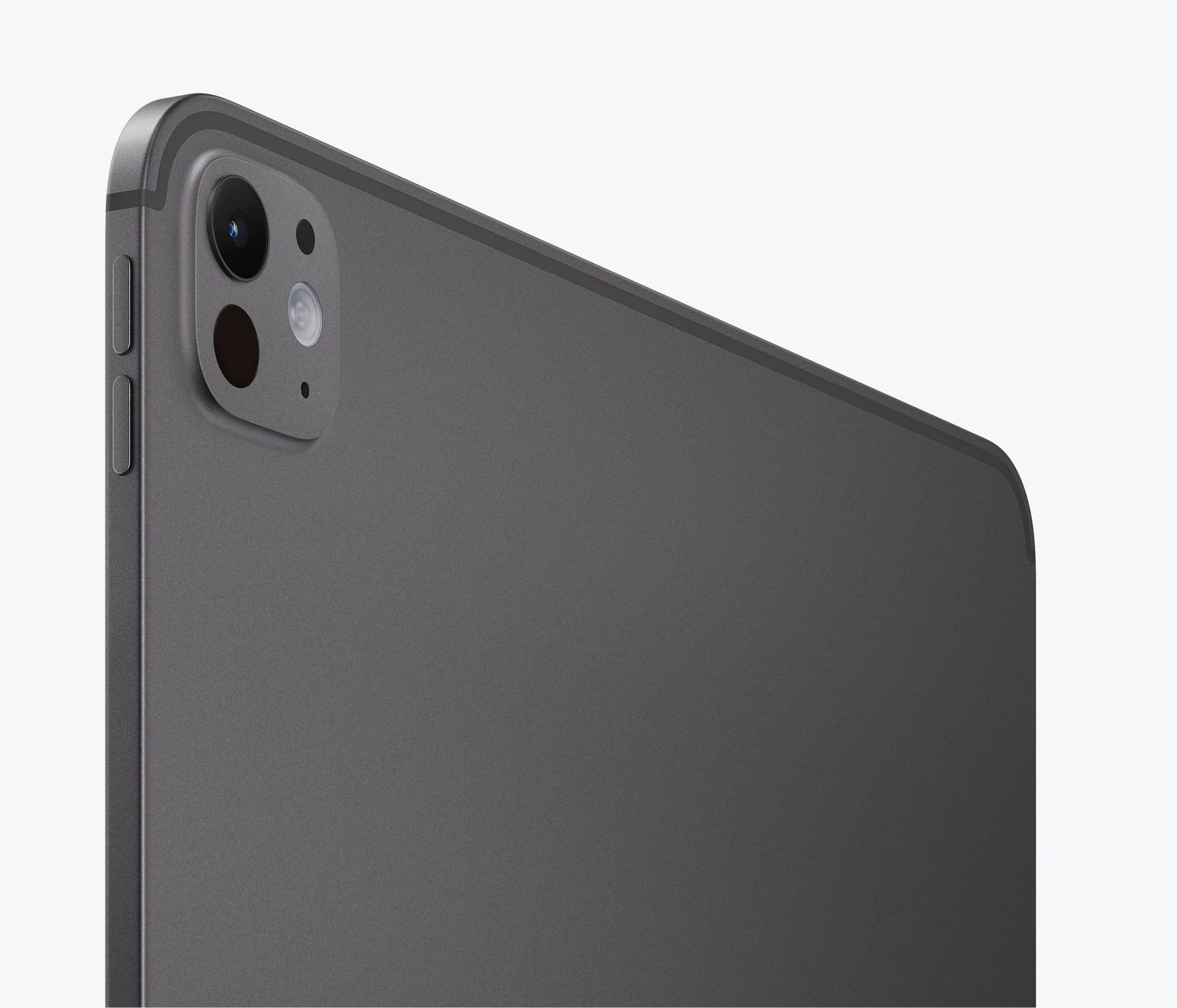 iPad Pro 13-inch Space Black rear camera area close-up