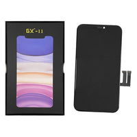 iPhone 11 GX-11 screen replacement, black LCD assembly with flex connector