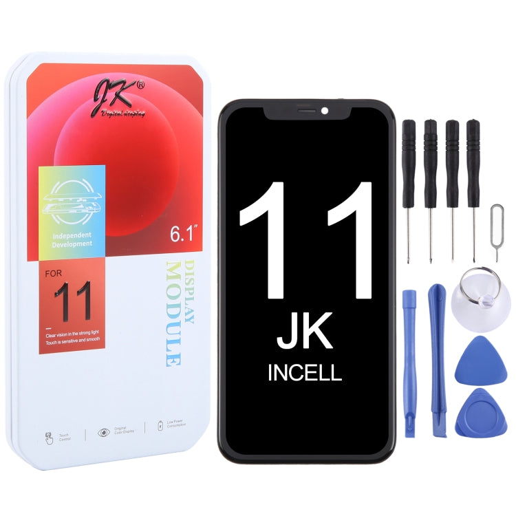 iPhone 11 In-Cell screen replacement, front glass with camera and speaker cutouts