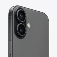 iPhone 17 5G Black close-up of dual rear cameras and side button