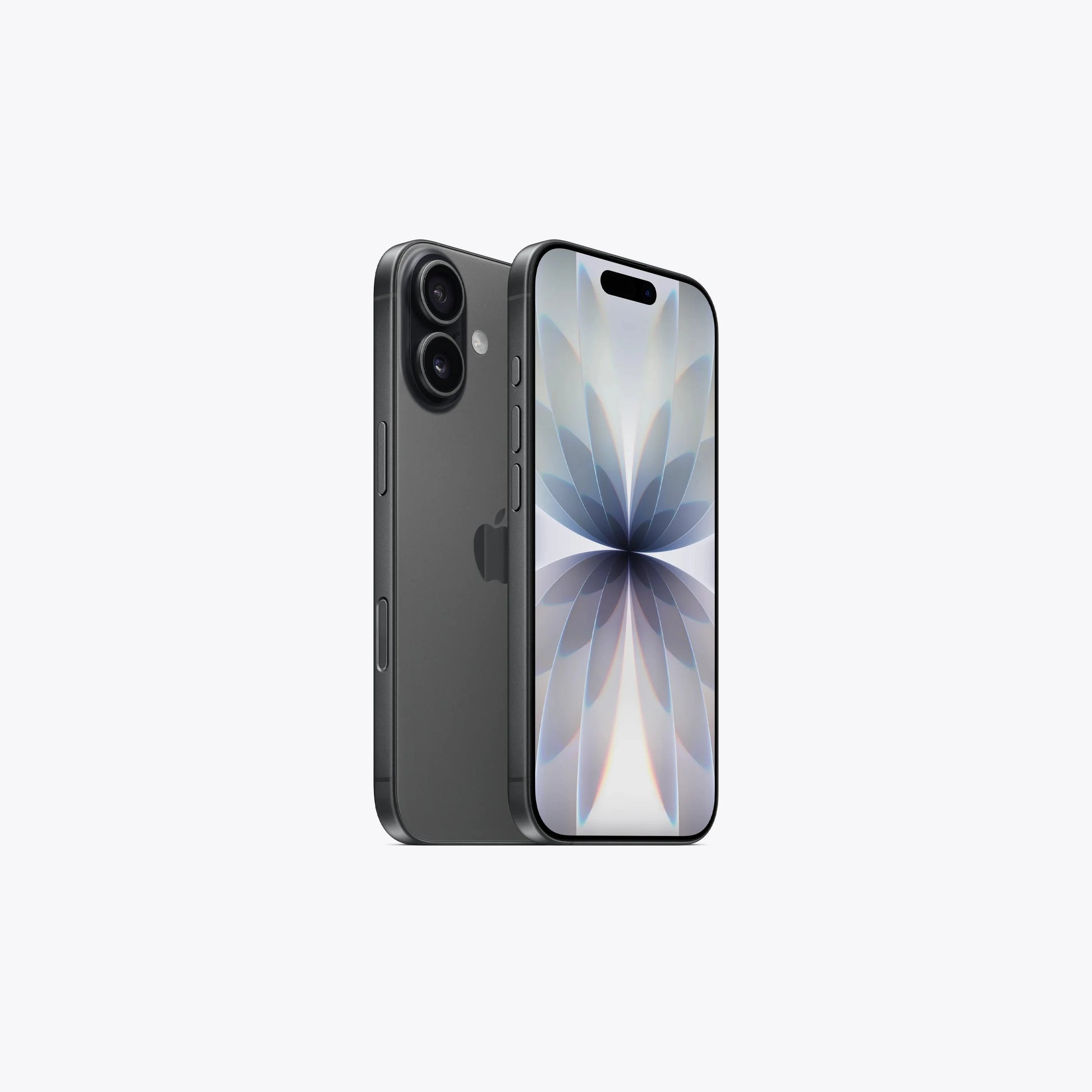 iPhone 17 5G Black front and back view, dual rear cameras visible