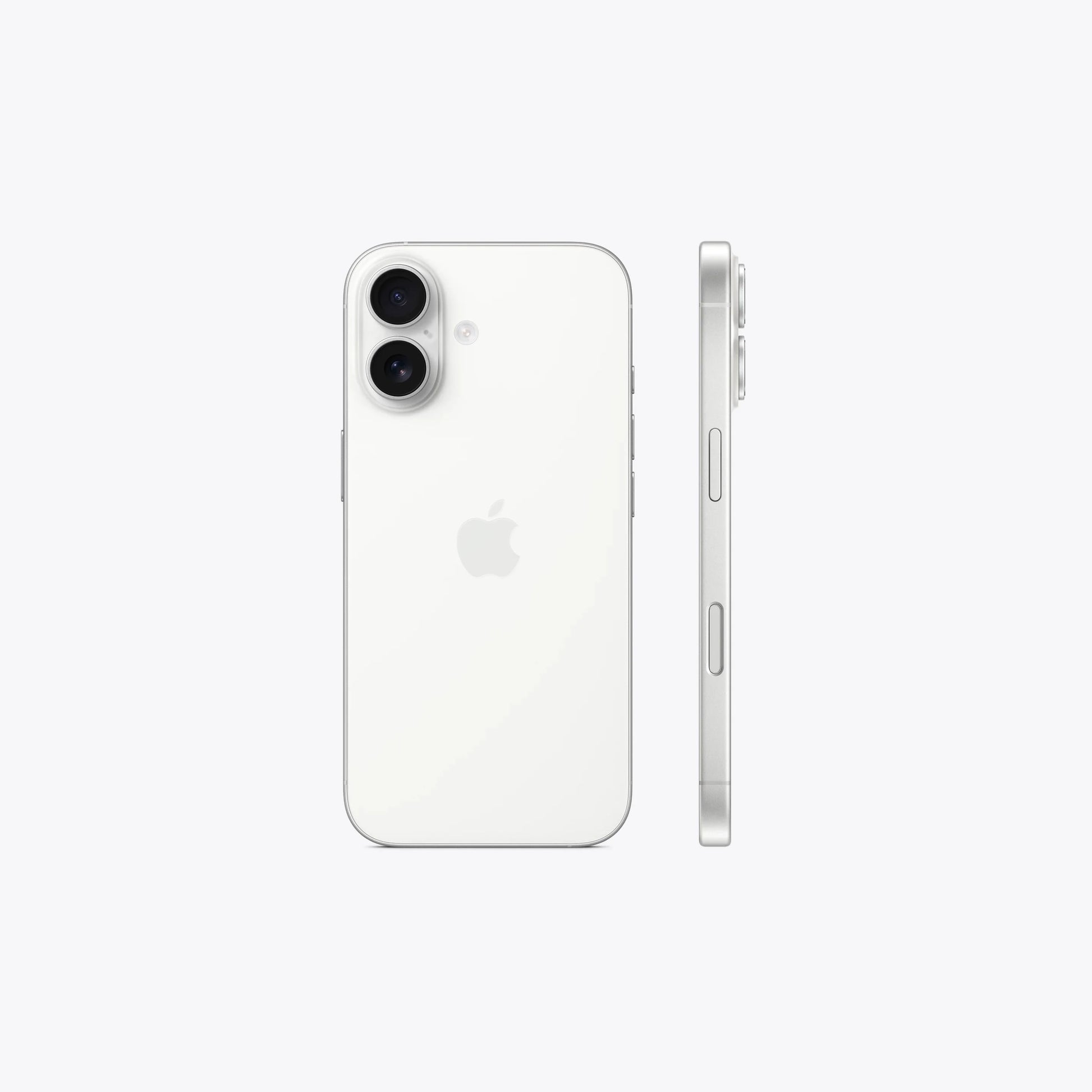 iPhone 17 5G White back and side view with dual rear cameras