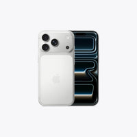 Silver iPhone 17 Pro back and front display, triple-camera layout.