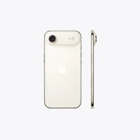Apple iPhone Air 5G smartphone in light gold, back and side profile