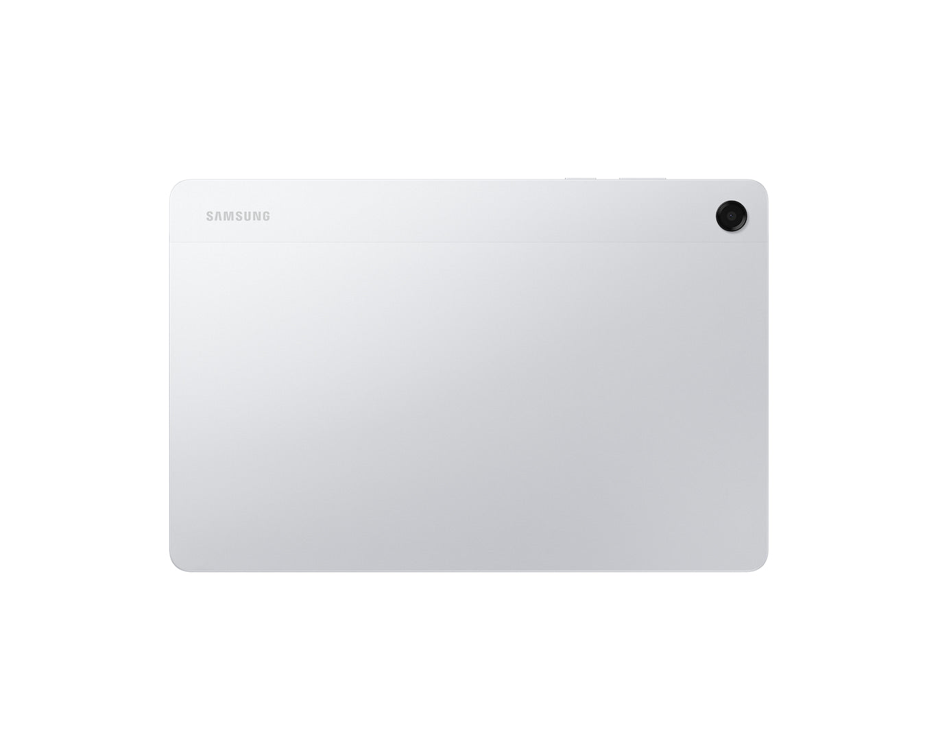Galaxy Tab A11 Plus back view, silver-gray tablet with rear camera