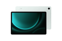 Samsung Galaxy Tab S9 FE mint tablet front with matching back