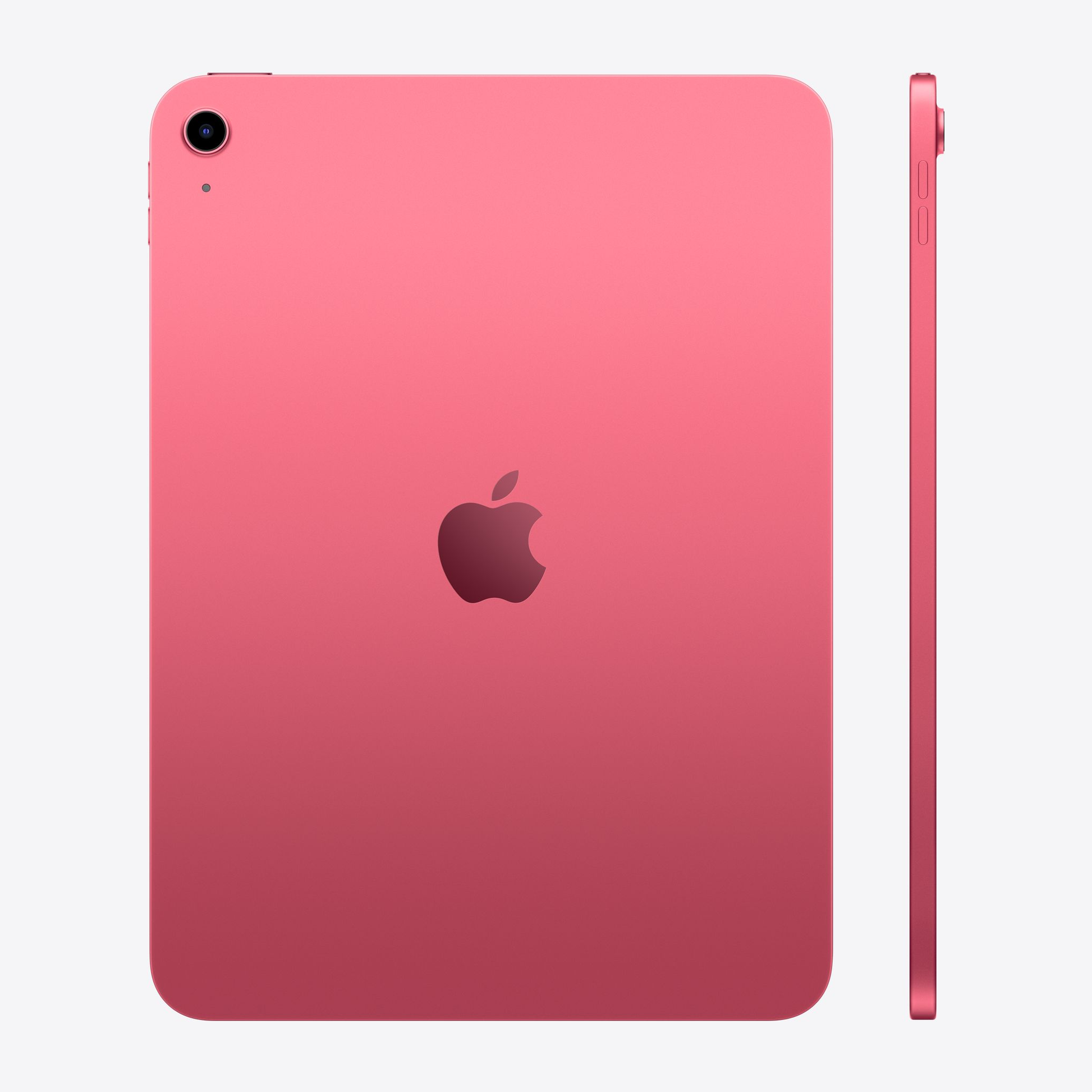 11-inch iPad A16 chip in Pink, back view with side profile