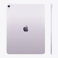 iPad Air 13-inch M3 back in purple, Apple logo and dual cameras