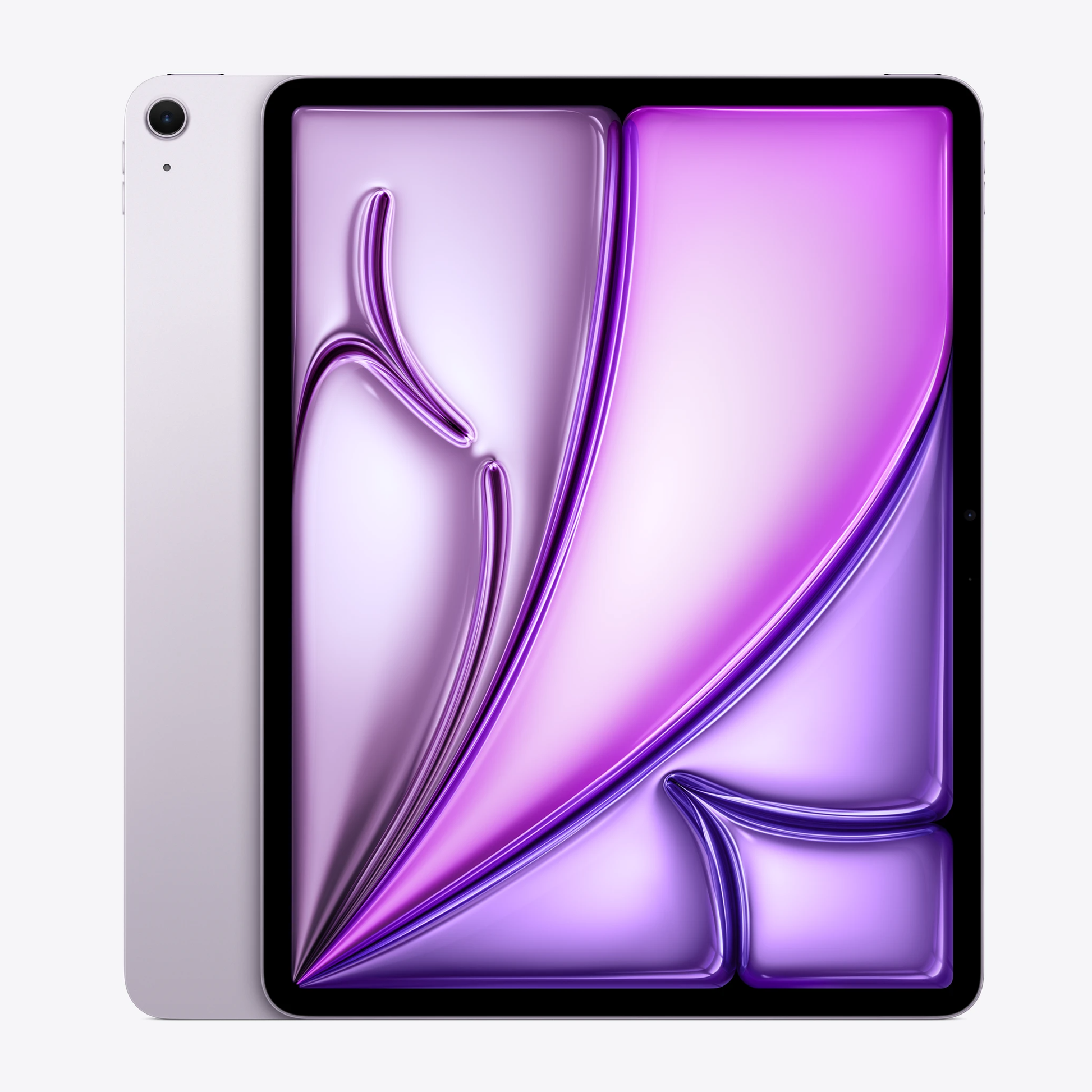 11-inch iPad Air with M3 chip, Purple front view with screen on, Wi‑Fi tablet