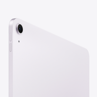 iPad Air 11-inch side view with power button and camera bump, Starlight