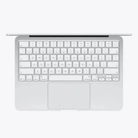 13-inch MacBook keyboard and trackpad view with top edge