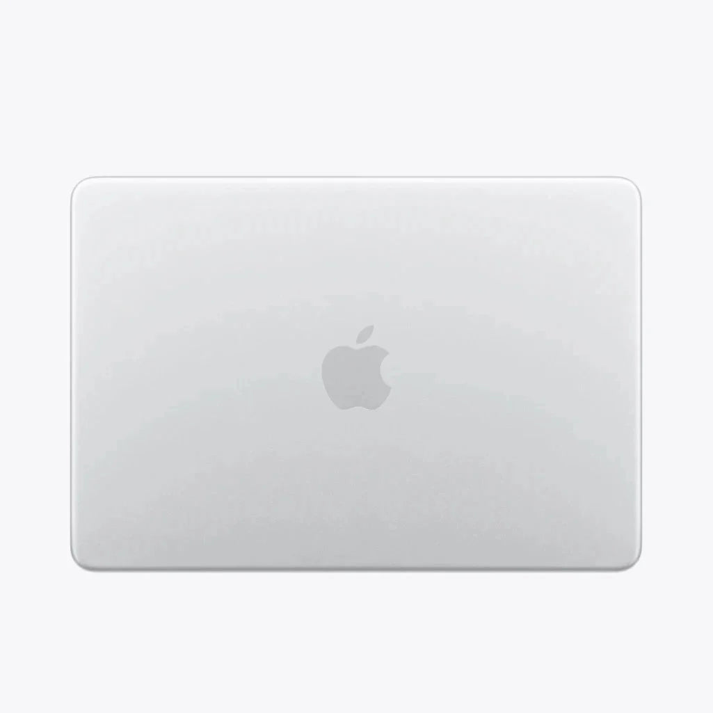 13-inch MacBook back in silver with centered Apple logo