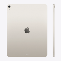 13-inch iPad Air M3, Wi‑Fi, 128GB in Starlight, back and right-side view