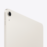 11-inch iPad Air with M3 chip, Starlight back corner and camera detail, Wi‑Fi tablet