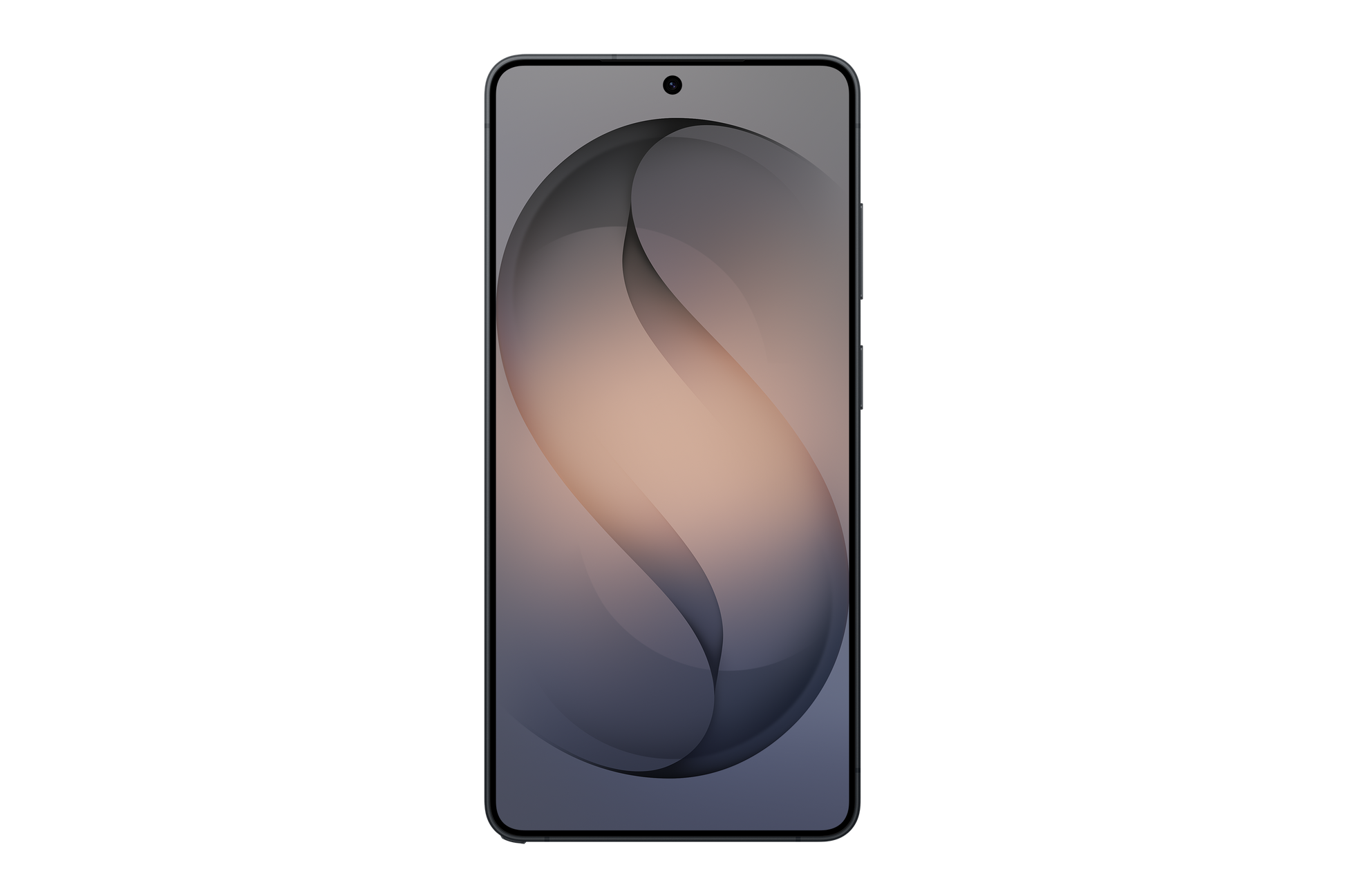 Galaxy S26 Ultra in black, front view with curved display and S Pen