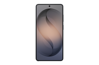 Galaxy S26 Ultra in black, front view with curved display and S Pen