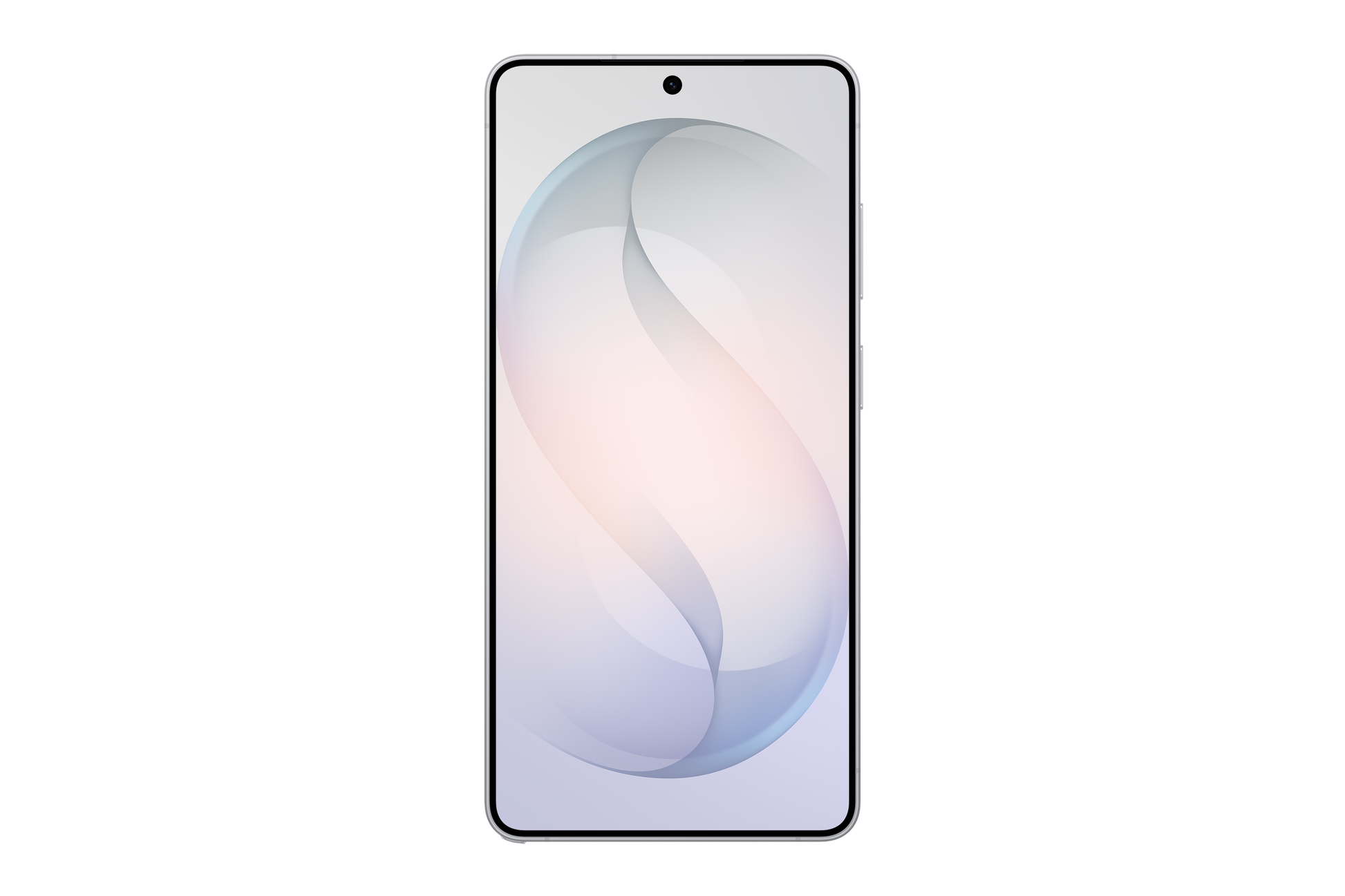 Galaxy S26 Ultra white front with curved display